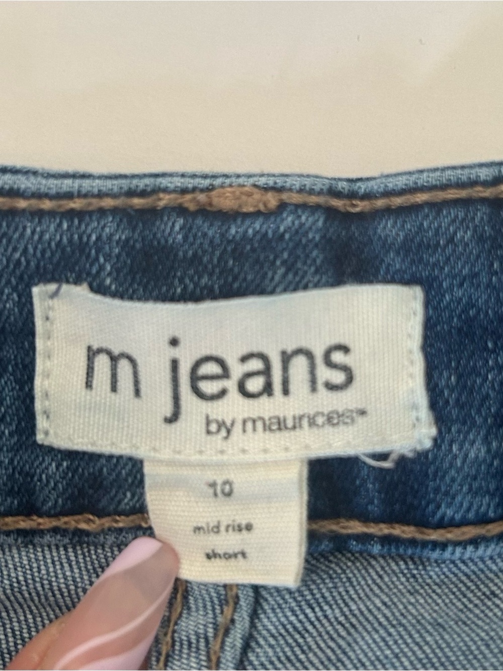 Maurices Blue Rolled Hem Denim Shorts Women’s Size 10 - Picture 5 of 8